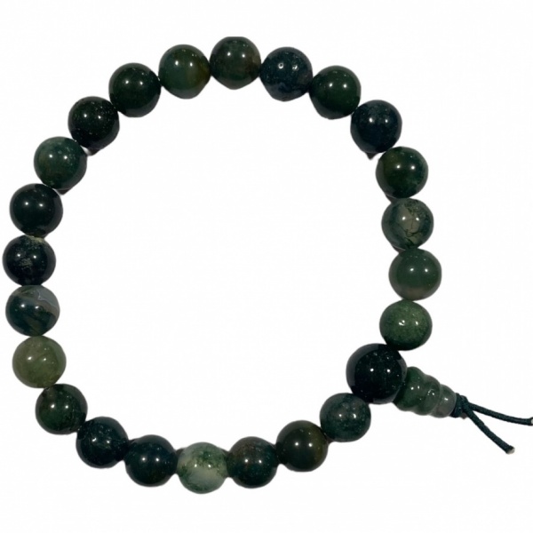 Agate - Moss - Crystal Powerbead Bracelet